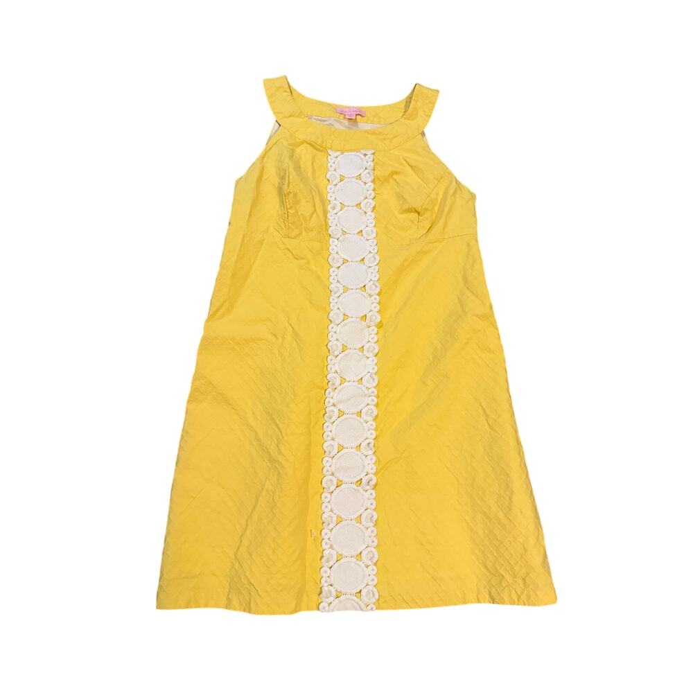 Lilly Pulitzer Jacqueline Shift dress size 4 yellow
